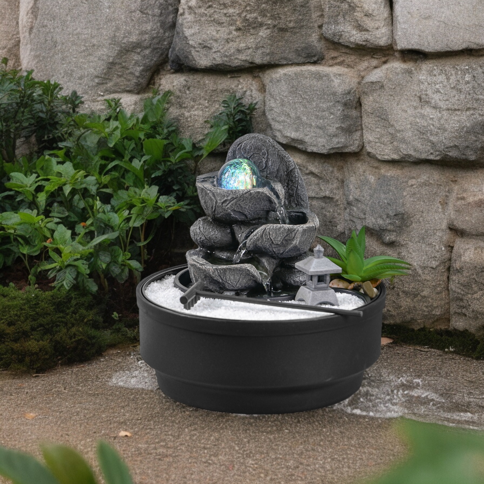 Fontaine d'intérieur jardin zen bogota