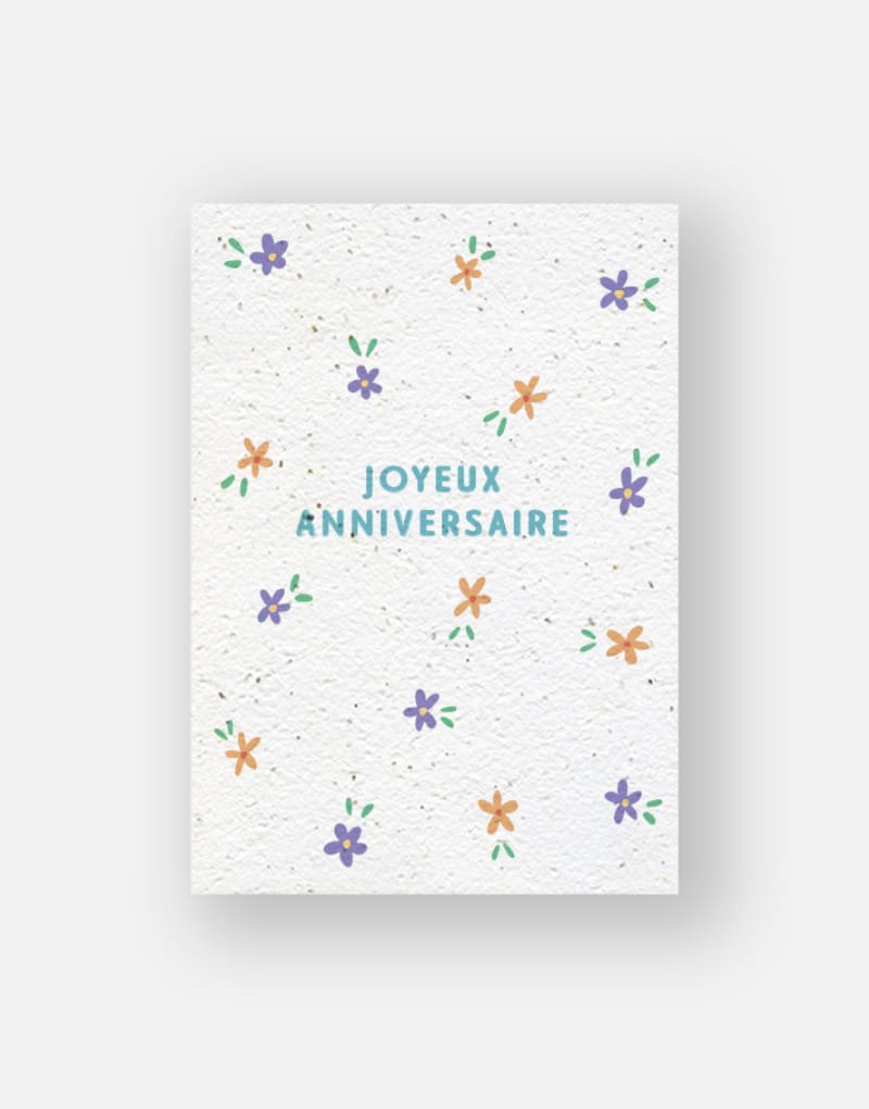 Carte à planter - prairie anniversaire