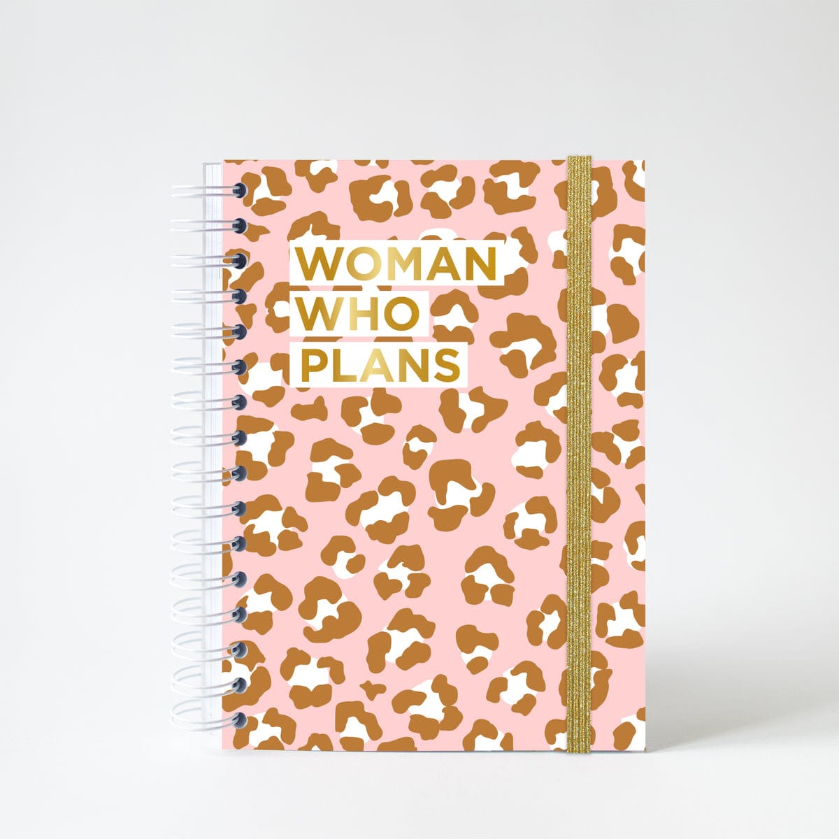 Agenda semainier non daté pink leopard