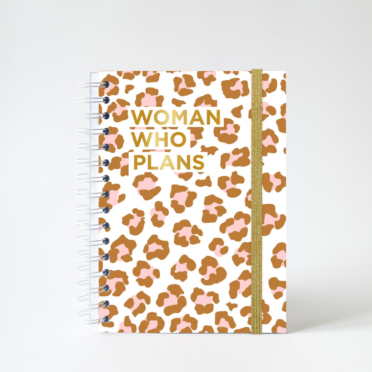 Agenda semainier non daté white leopard