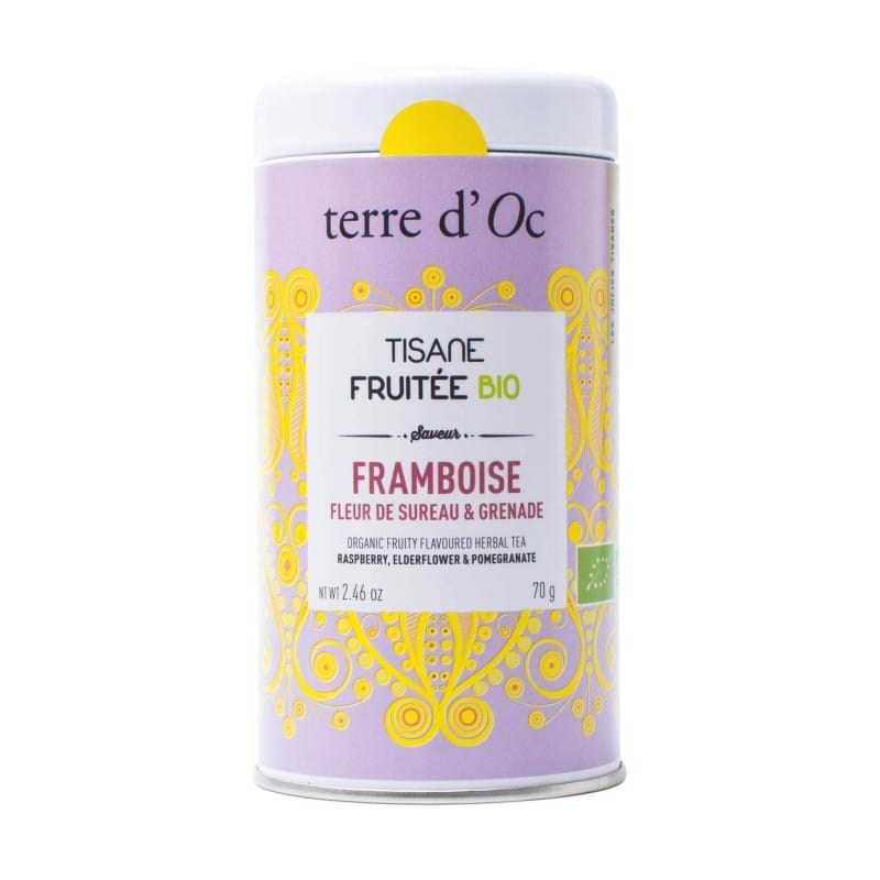 Framboise, fleur de sureau, grenade