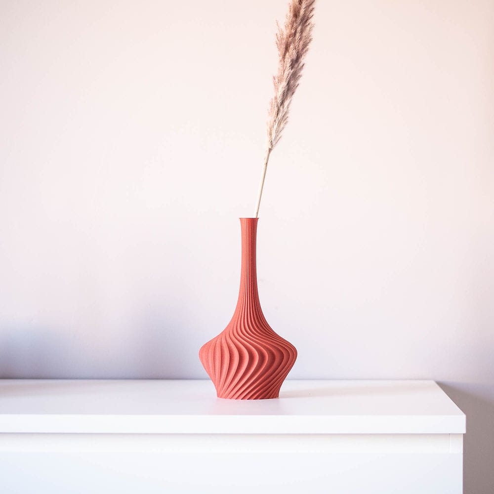 Vase aquilon - 25cm - rouge