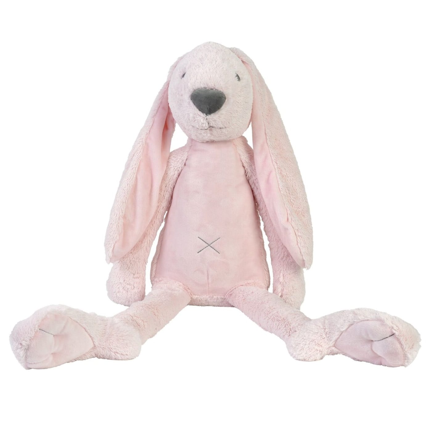 Peluche géante lapin richie rose clair