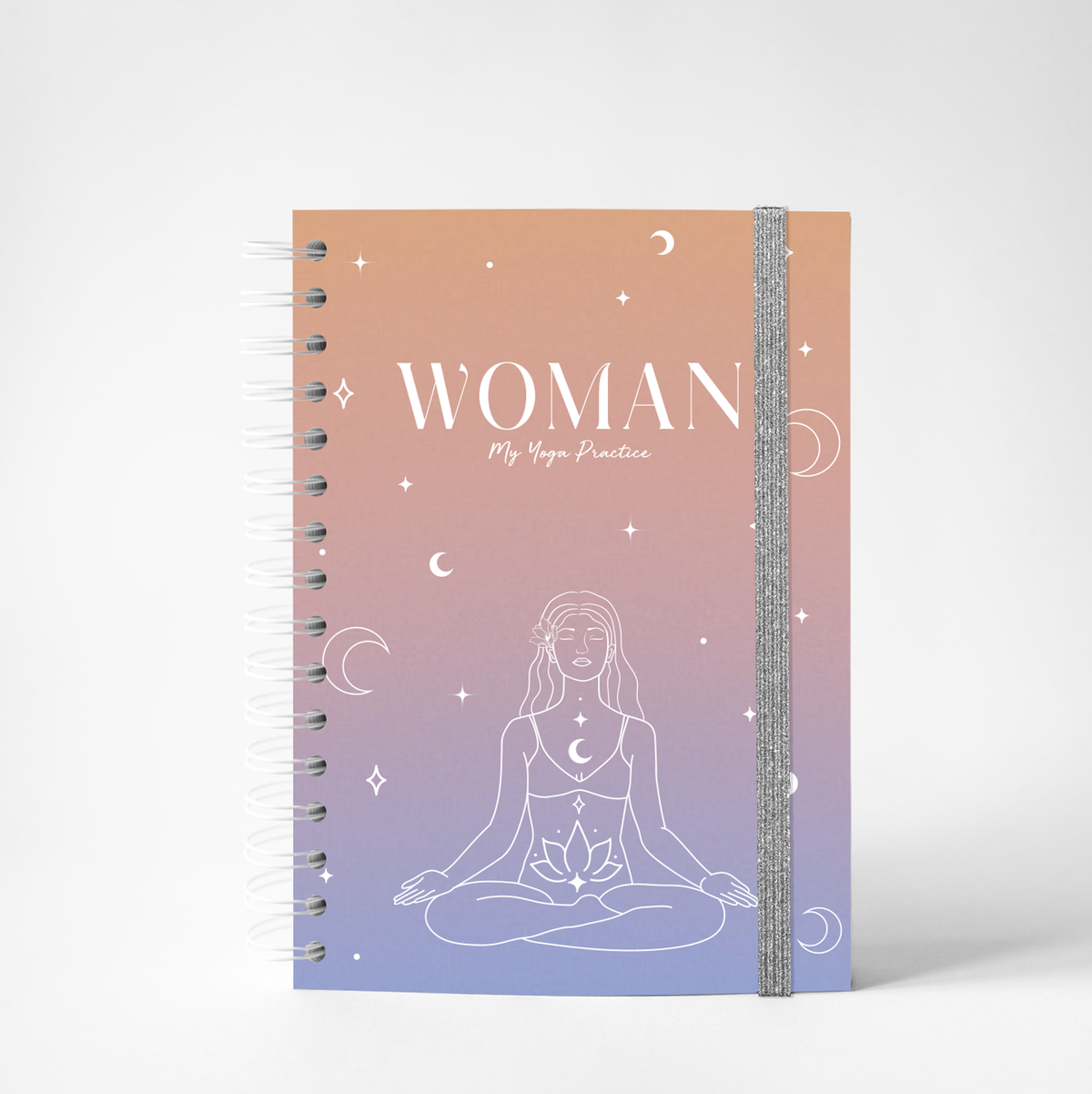 Carnet de yoga woman peach