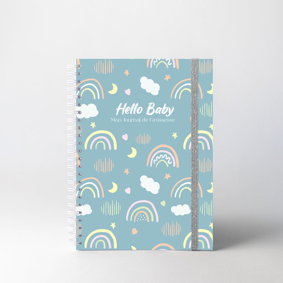 Carnet de grossesse blue rainbow