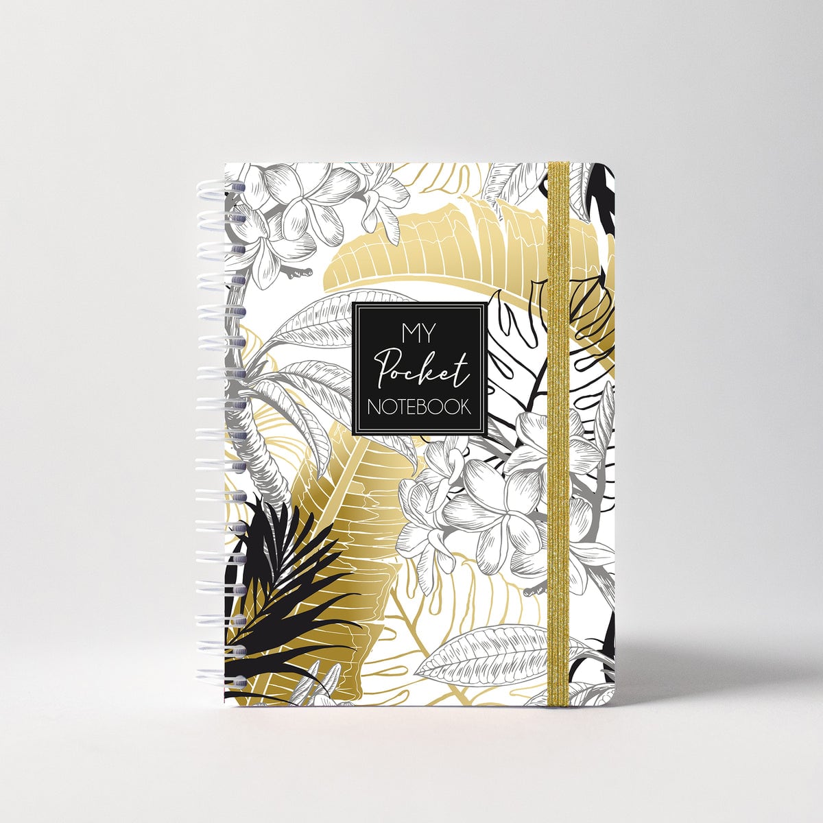 Carnet de notes pocket golden