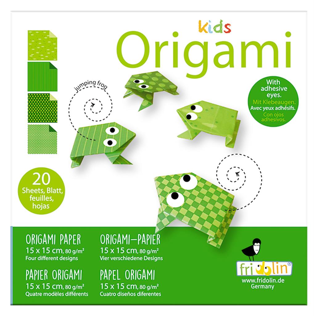 Kids origami - grenouille