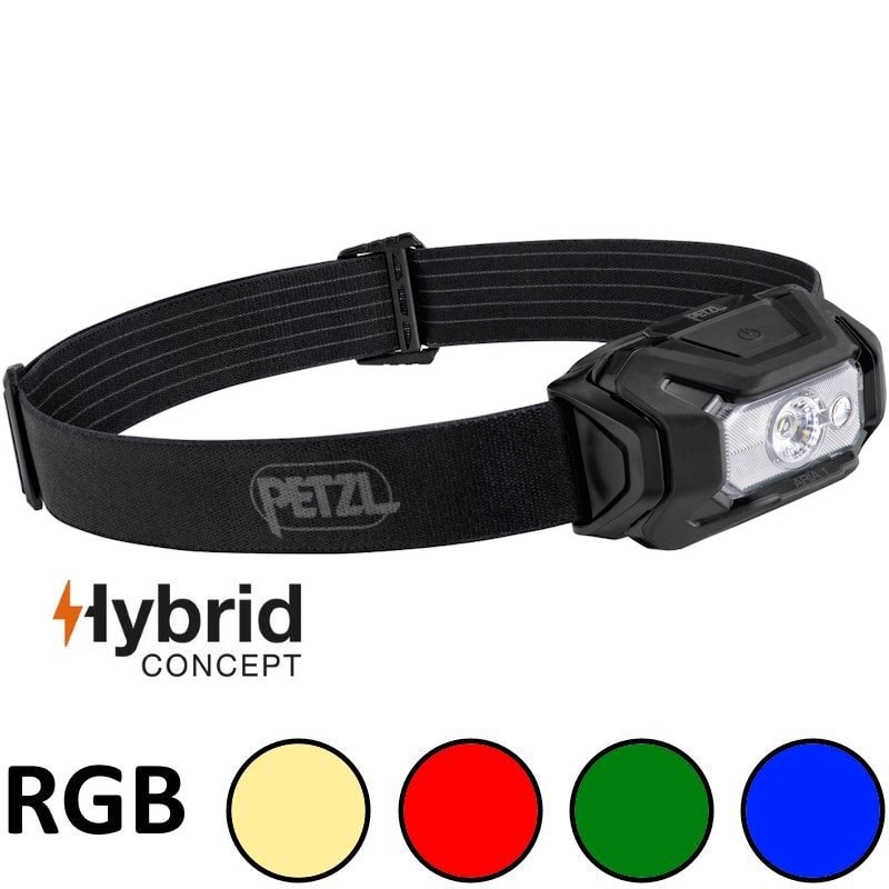 Lampe frontale petzl aria 1 rgb hybrid