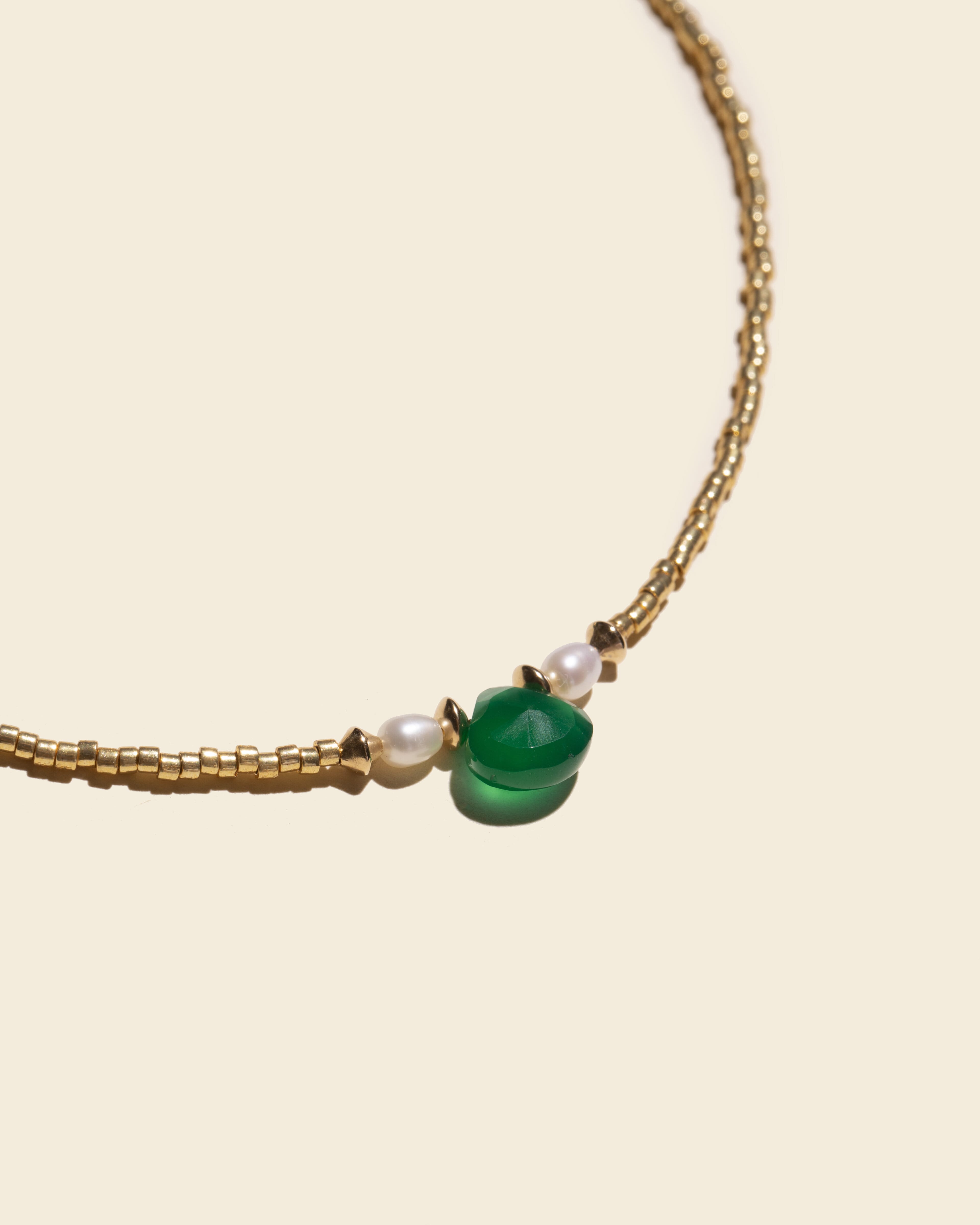 Choker onyx vert