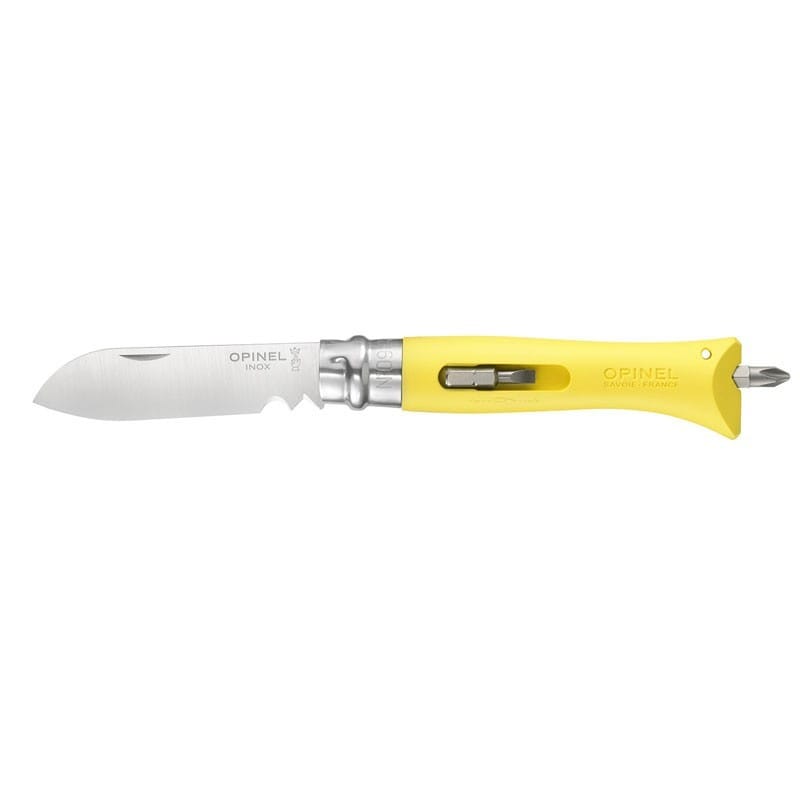 Couteau opinel n°9 bricolage jaune