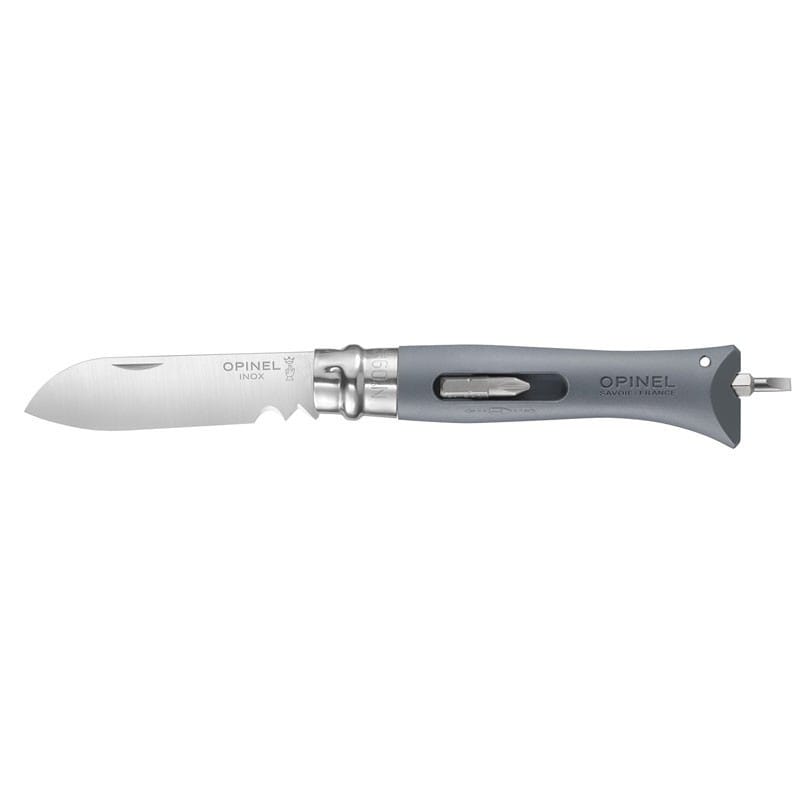 Couteau opinel n°9 bricolage gris