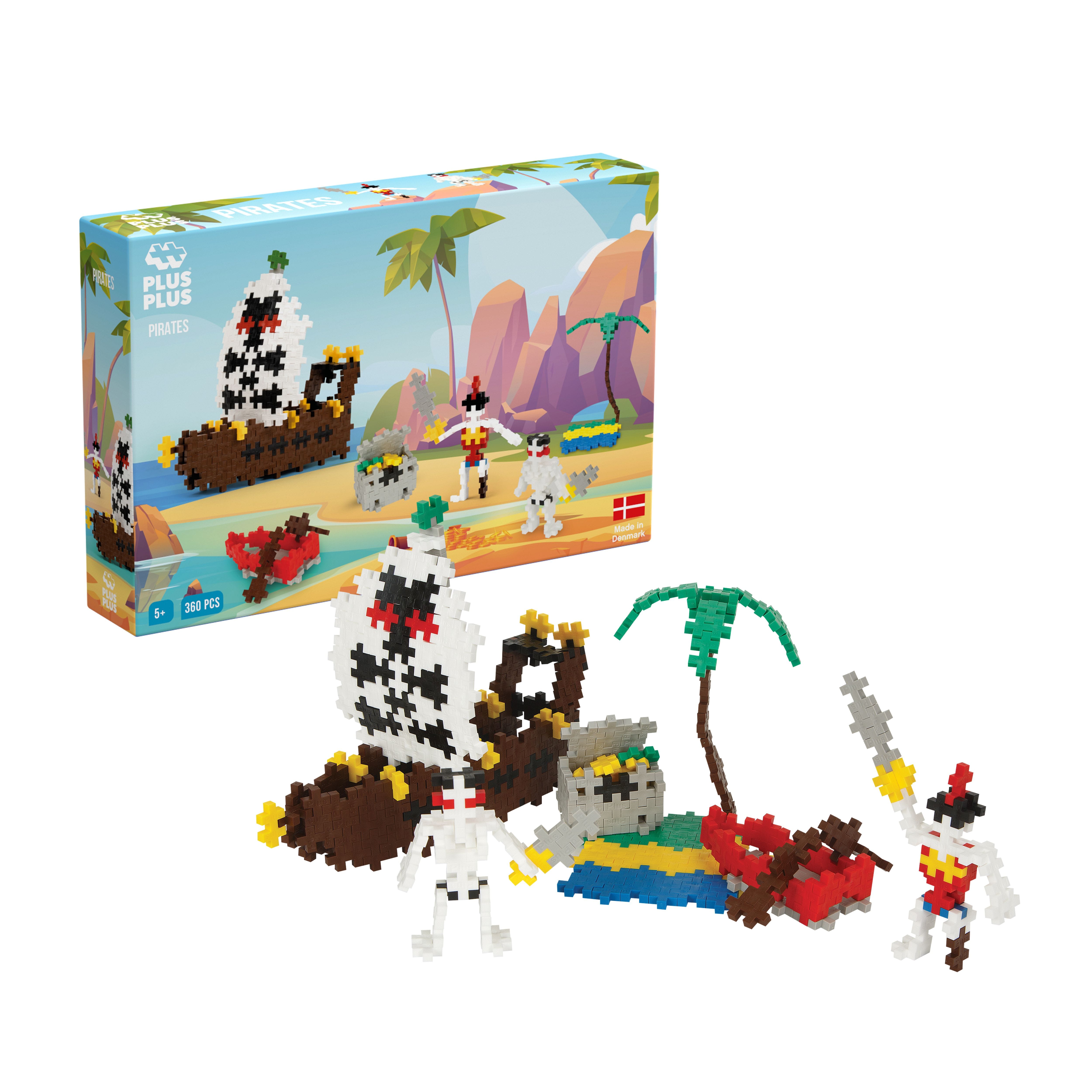 Le trésor des pirates 360 pcs plus plus