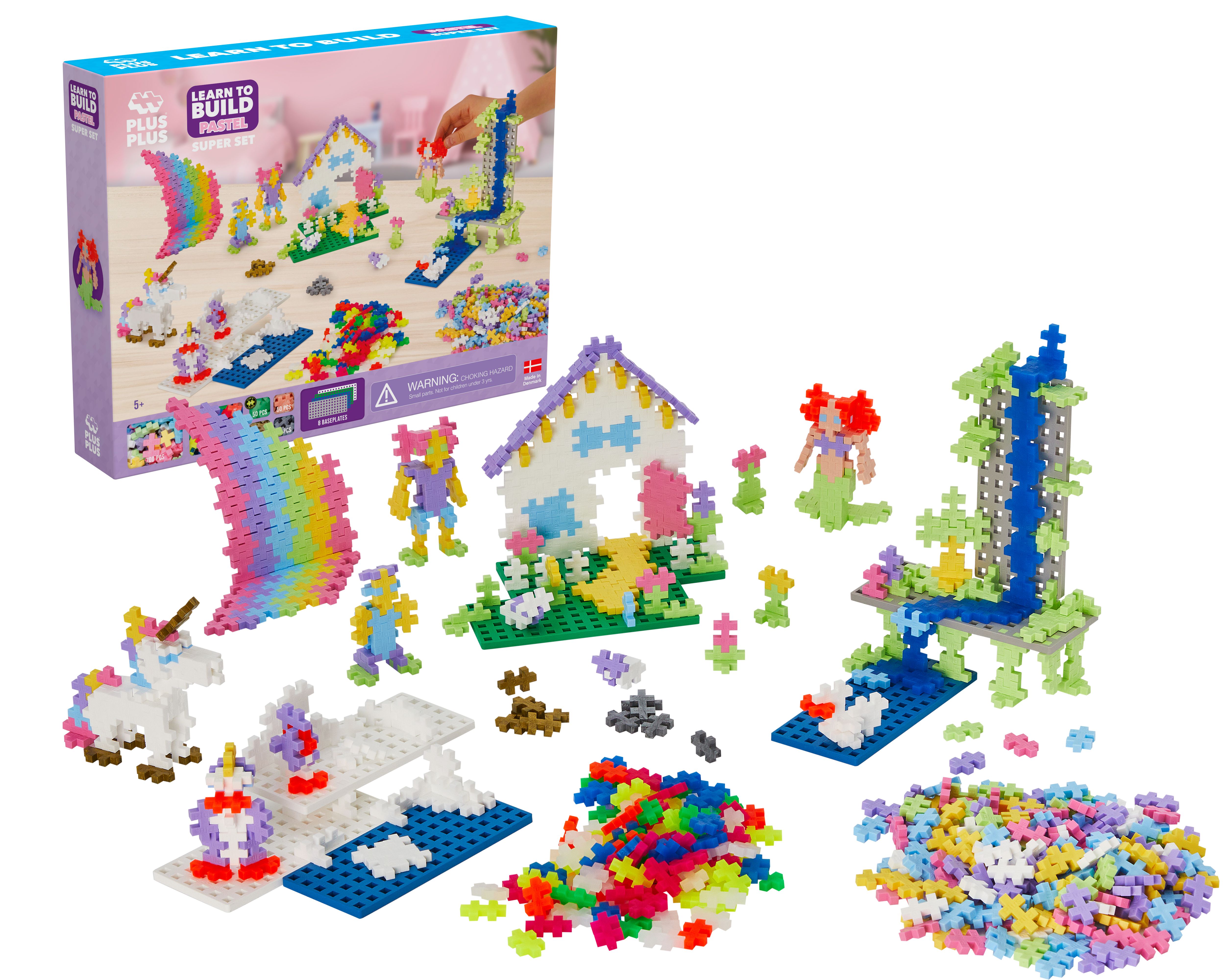 Kit découverte pastel 1200 pcs plus plus