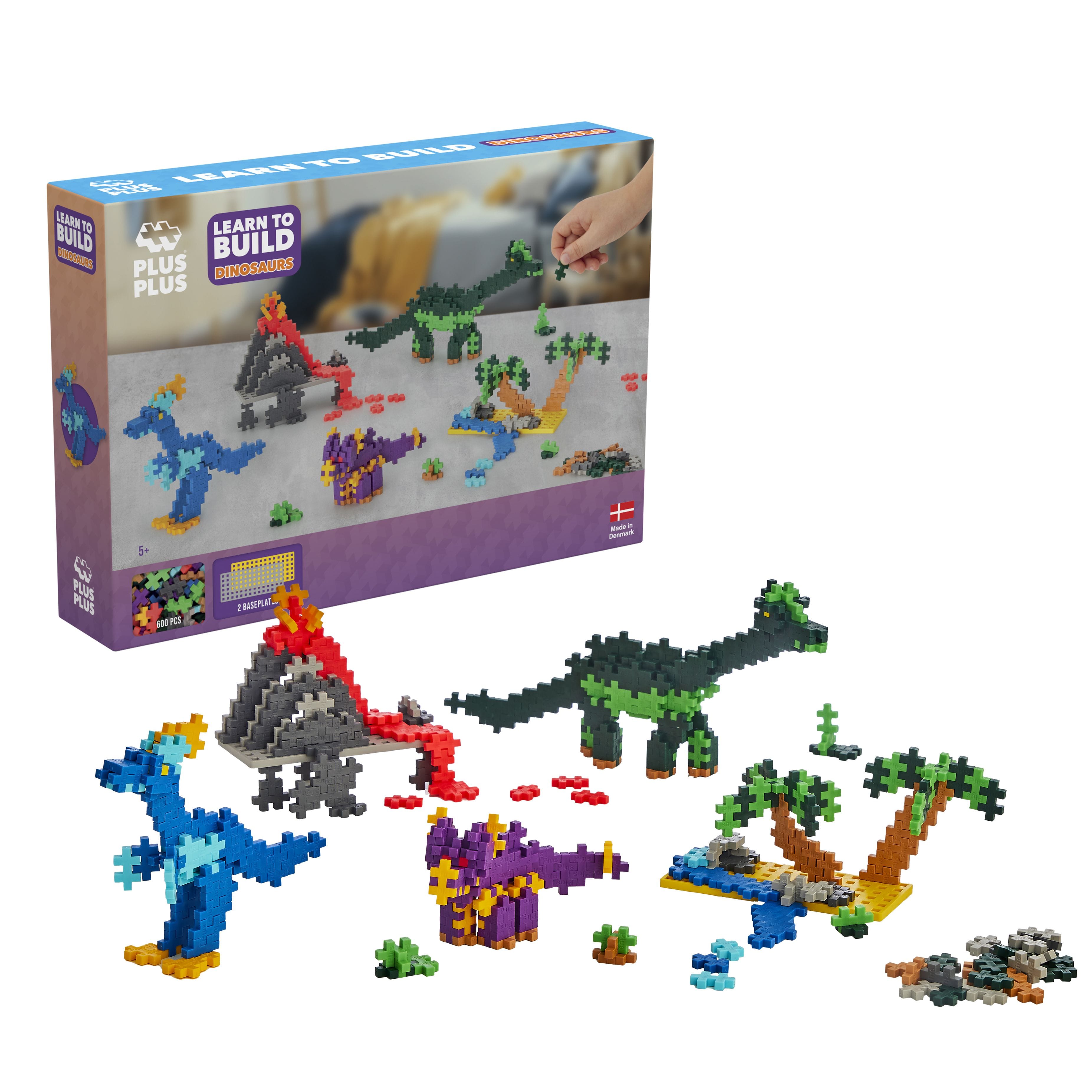 Kit dinosaures 600 pcs plus plus