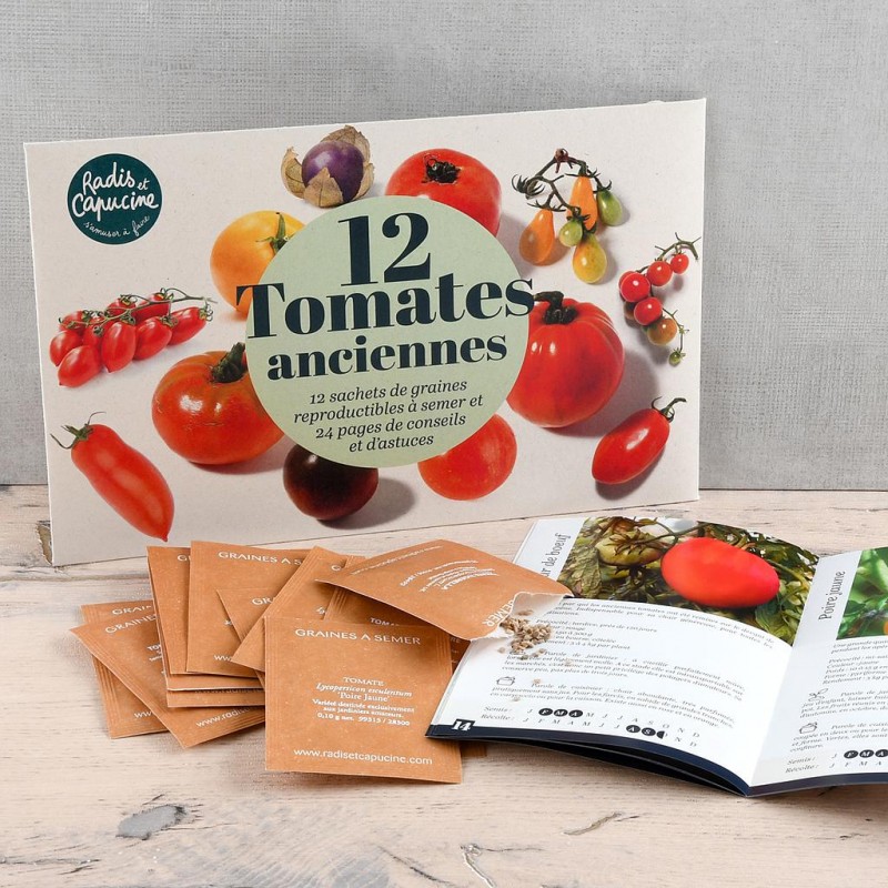 Coffret 12 sachets tomates anciennes