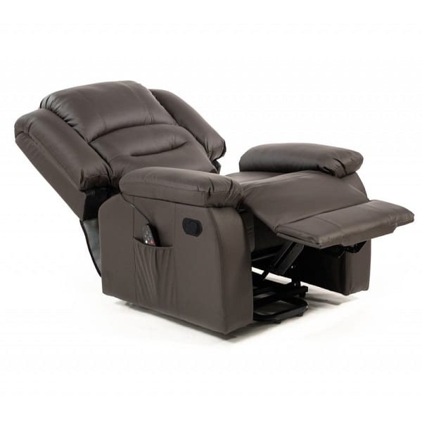 Fauteuil de relaxation massant Marron