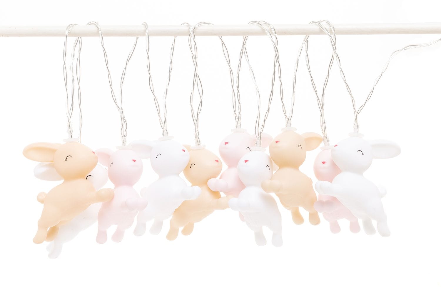 Guirlande lumineuse lapins pastel