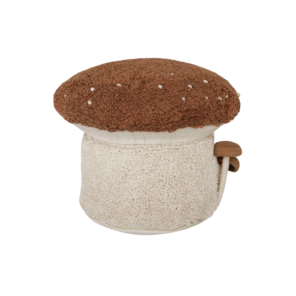 Pouf boletus en coton 35x45x45 cm