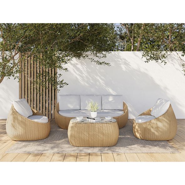 Salon de jardin horward beige