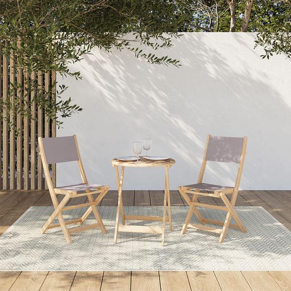 Lot de 2 chaises de jardin en  rimini