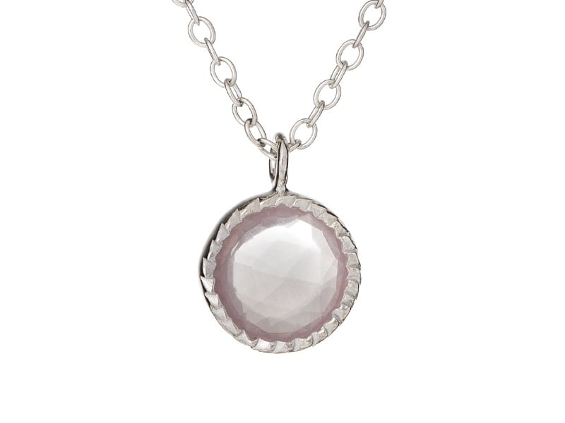 Collier quartz argent