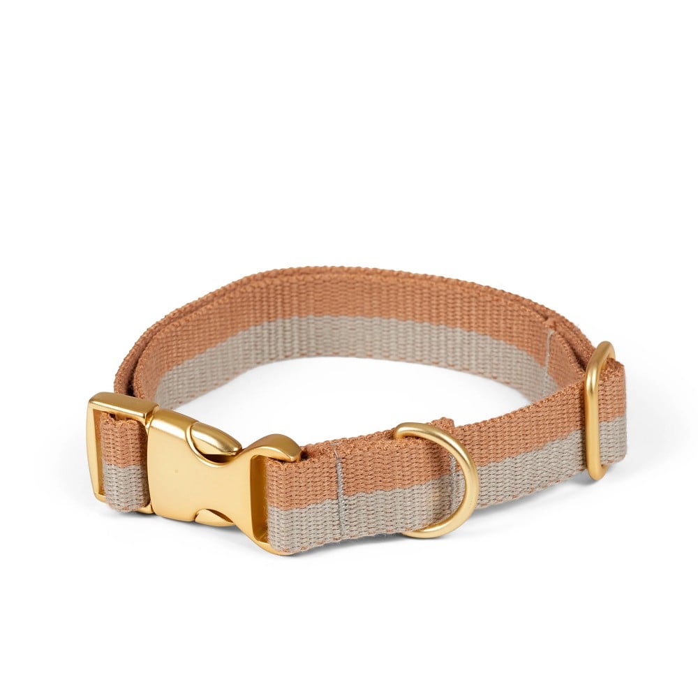 Smuk, collier en coton bio camel sable