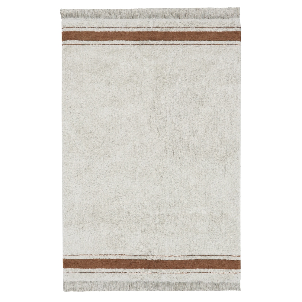 Tapis lavable en coton toffee 140x200 cm