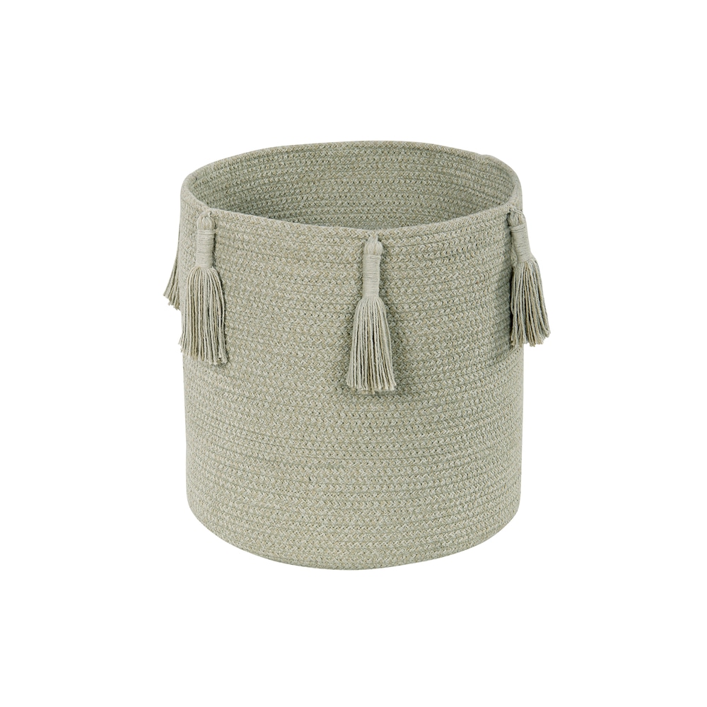 Panier en coton olive ø30x30 cm