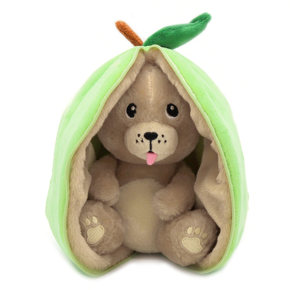 Peluche flipetz chien pomme