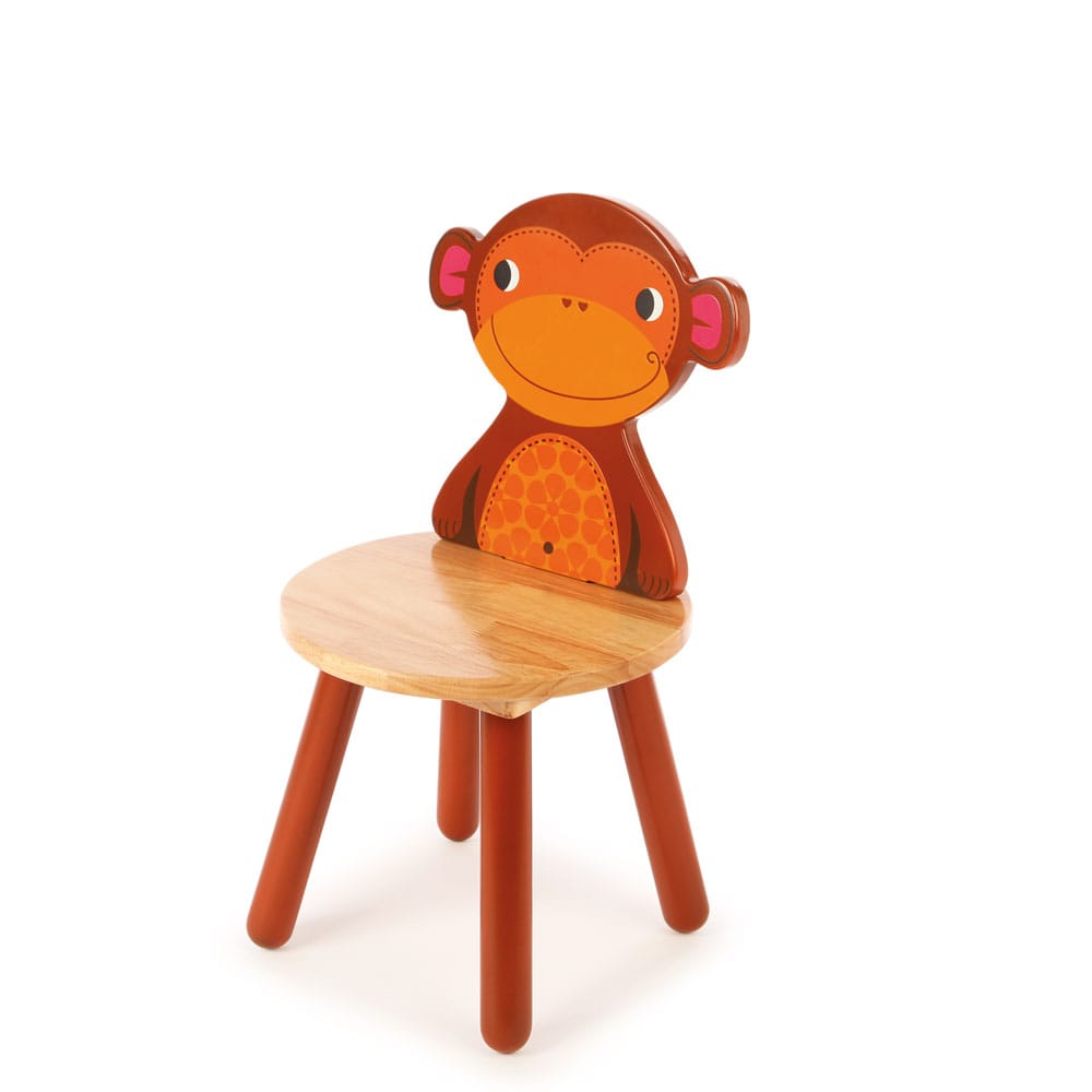 Chaise singe en bois pour enfants