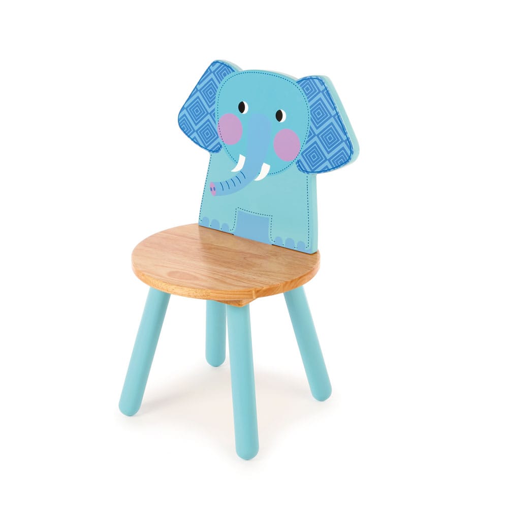 Chaise éléphant en bois pour enfants