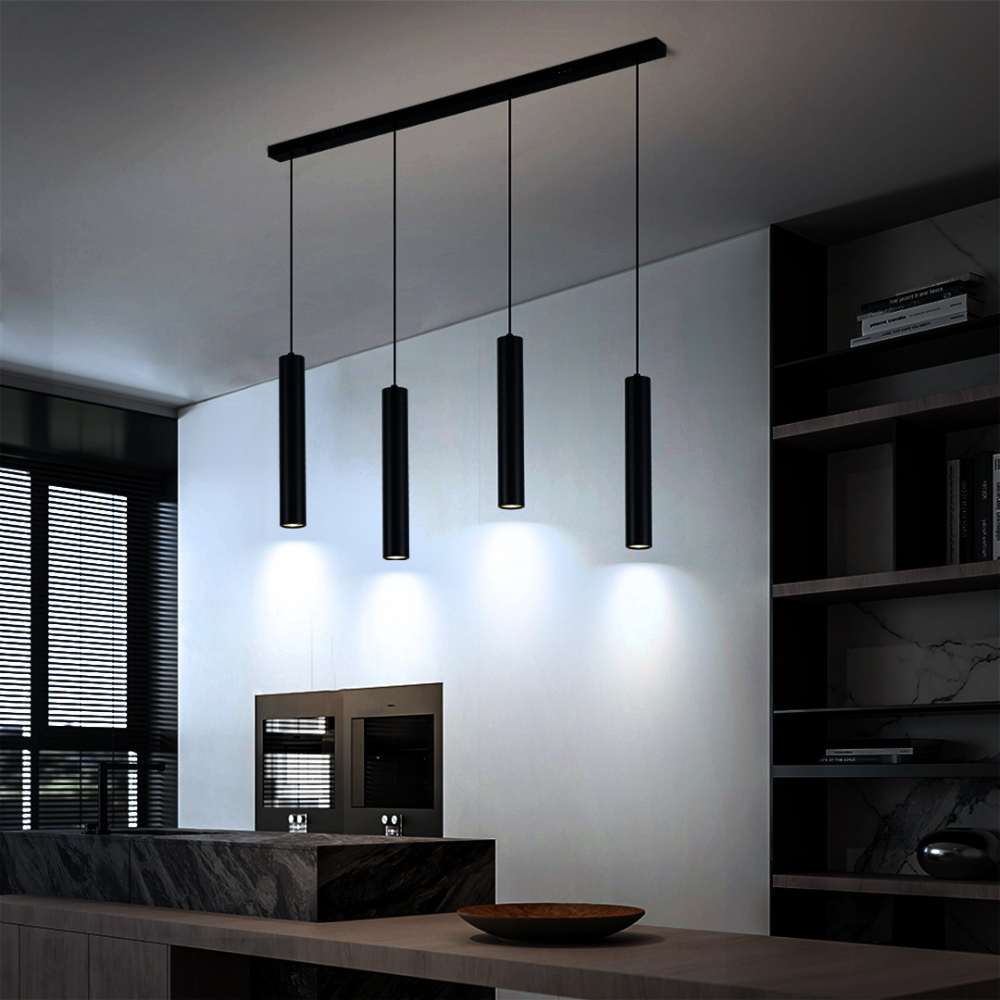 Lampe suspendue fakla dimmable noire