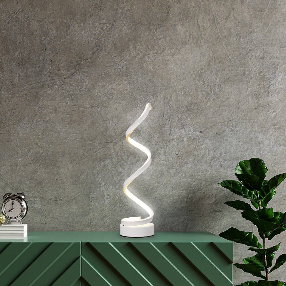 Lampe de table spiral - blanc