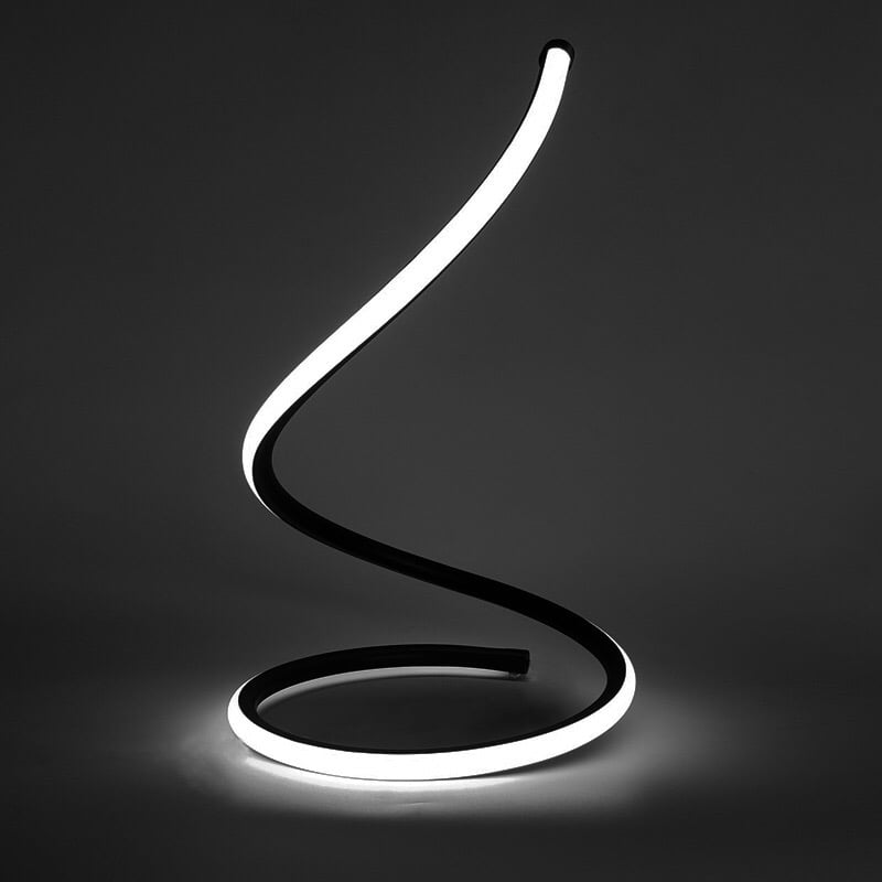 Lampe de table curve noir