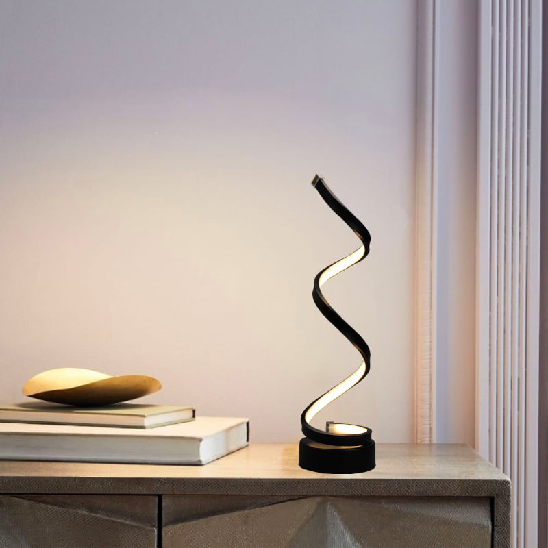 Lampe de table spiral - noir