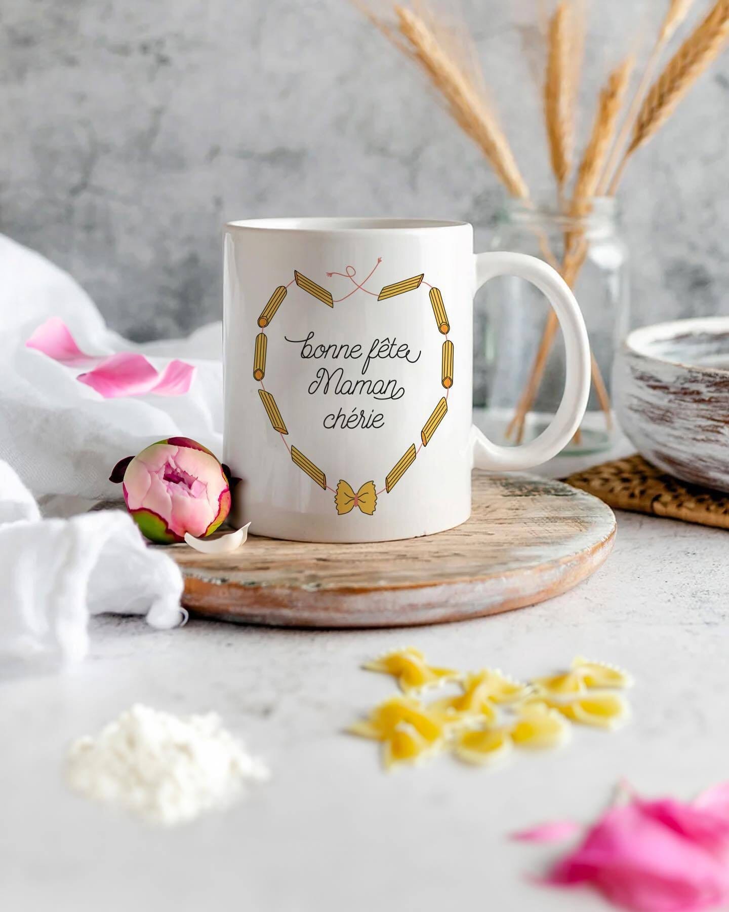 Mug céramique 350ml - collier de pâtes