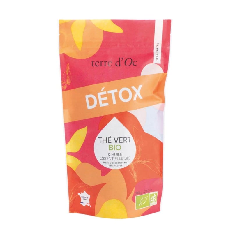 Détox - thé vert & huile essentielle bio