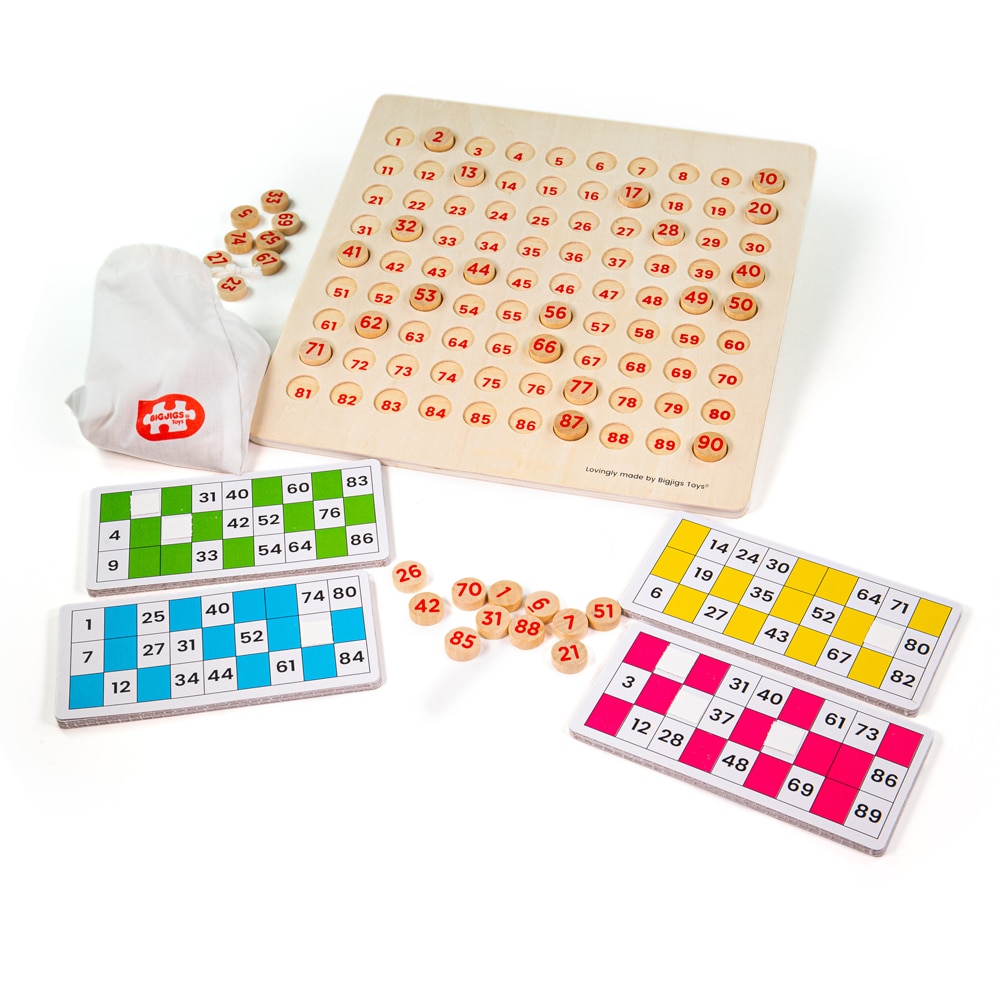 Jeu de bingo traditionnel en bois