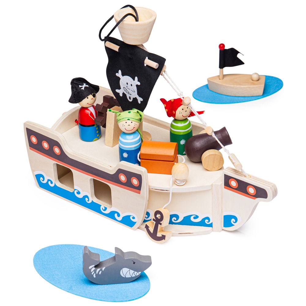 Mini coffret de jeu bateau pirate