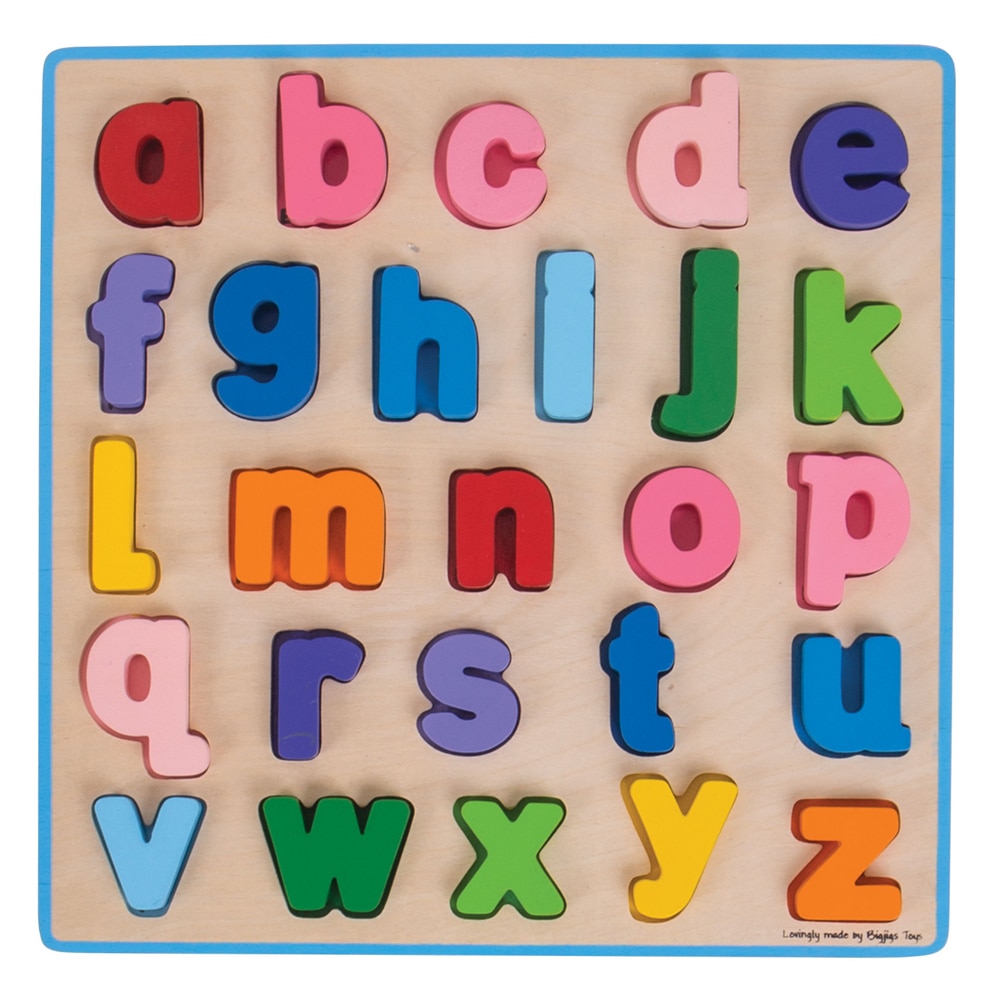 Puzzle abc minuscule en bois