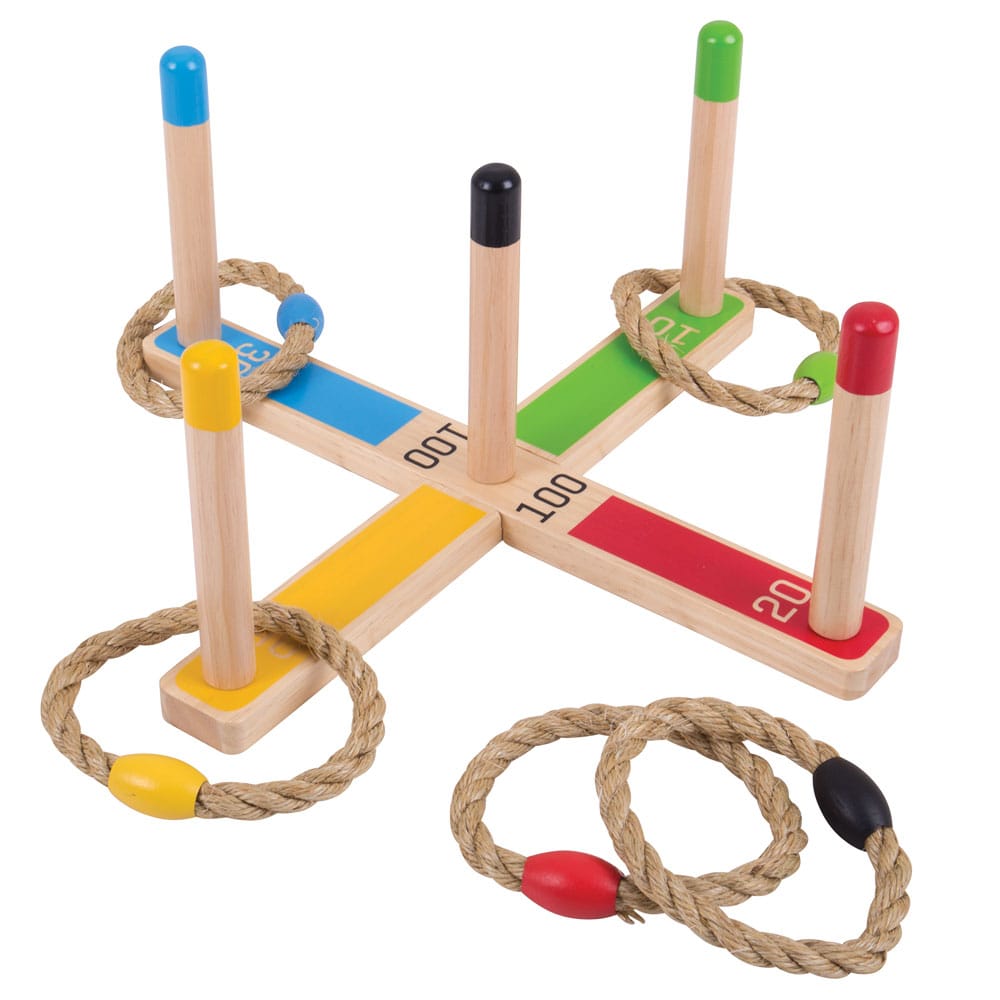 Jeu de quoits en bois