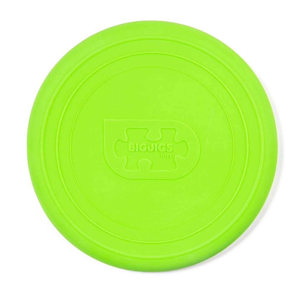 Disque volant en silicone vert