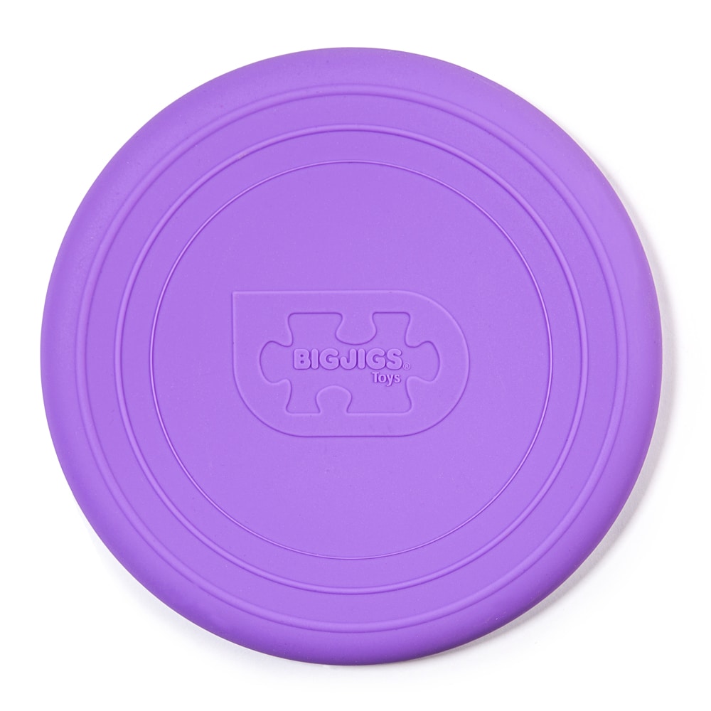 Disque volant en silicone violet