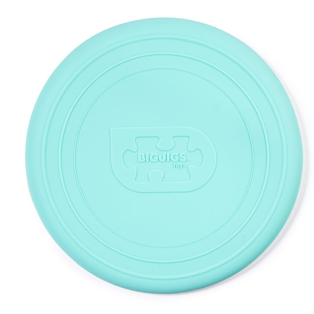 Disque volant en silicone turquoise