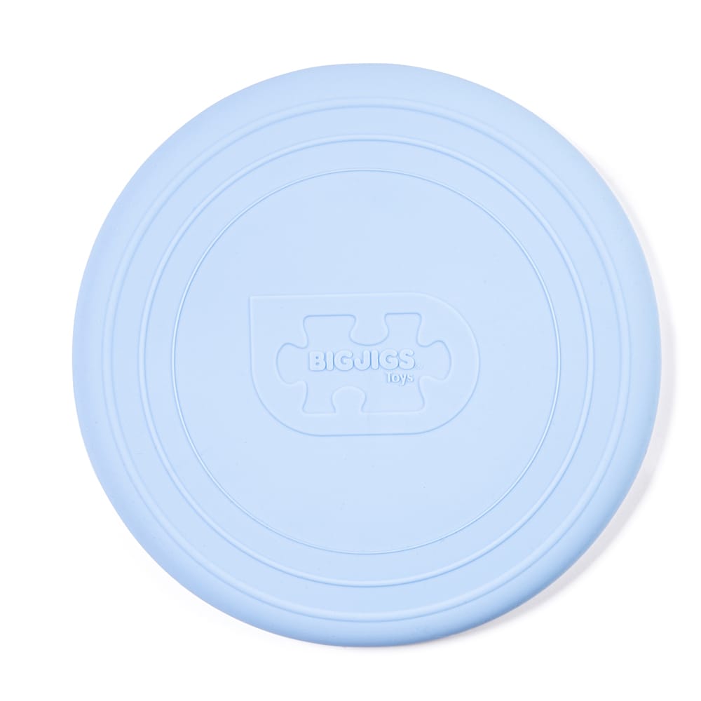 Disque volant en silicone bleu clair