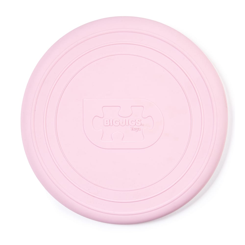 Disque volant en silicone rose clair