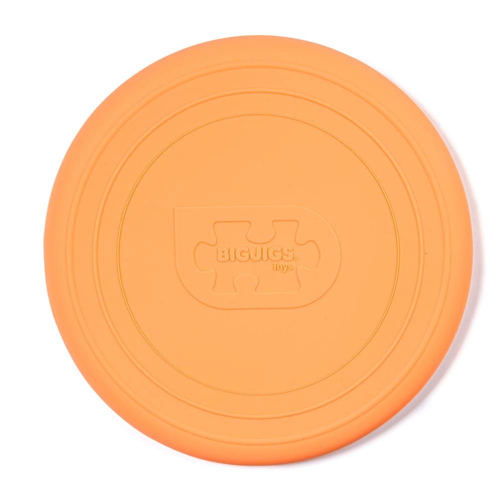 Disque volant en silicone orange