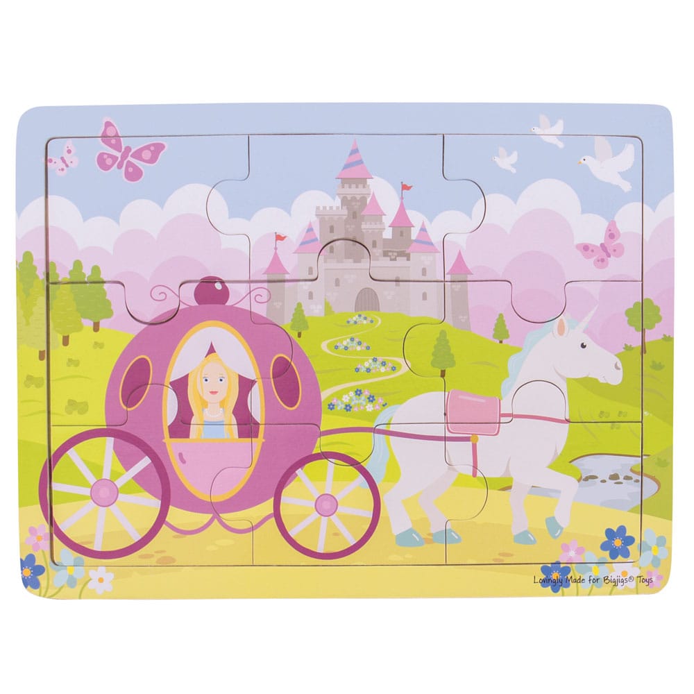 Puzzle plateau princesse en bois