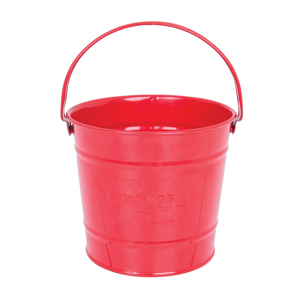 Seau de jardinage rouge pour enfants