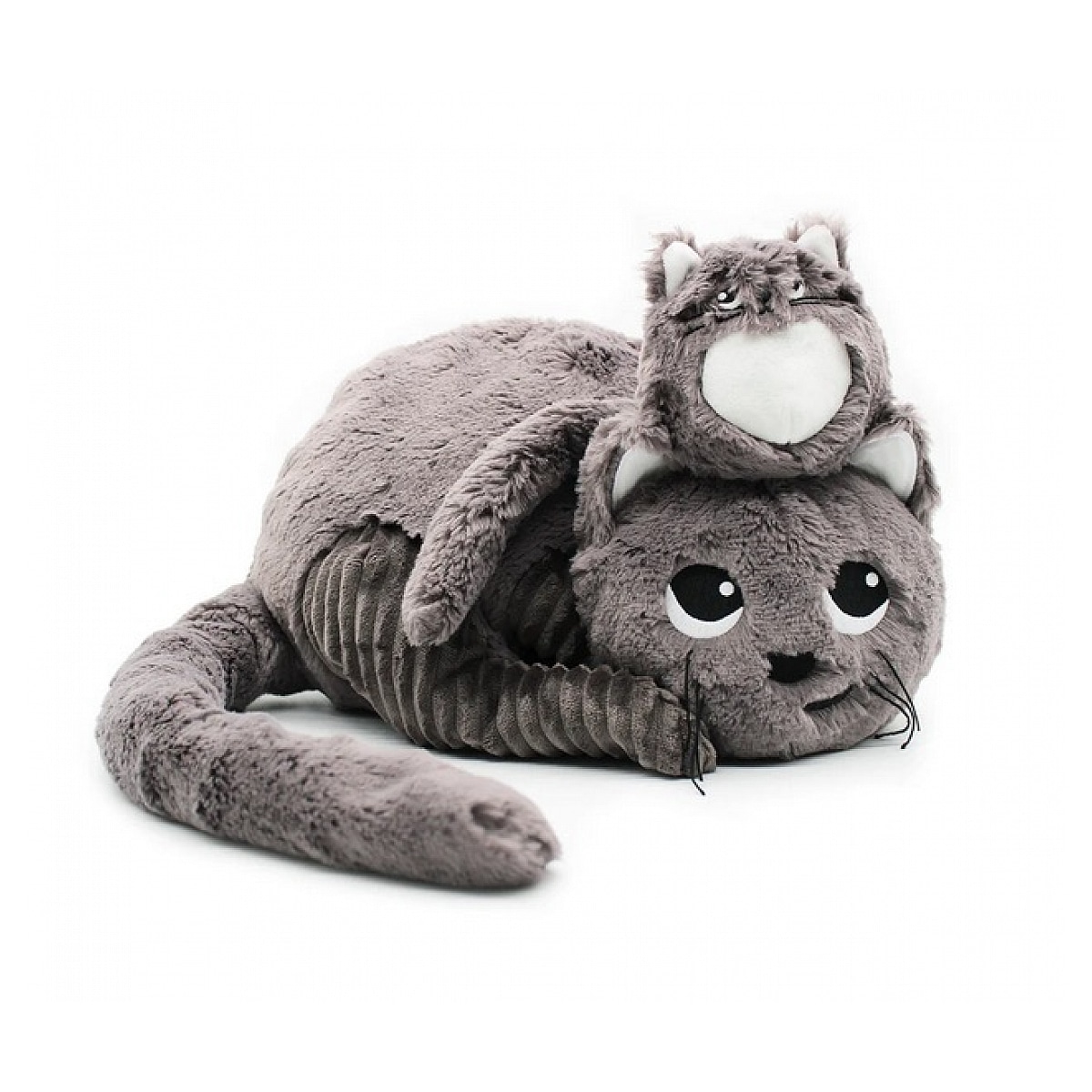 Peluche chat miaou maman et son bébé